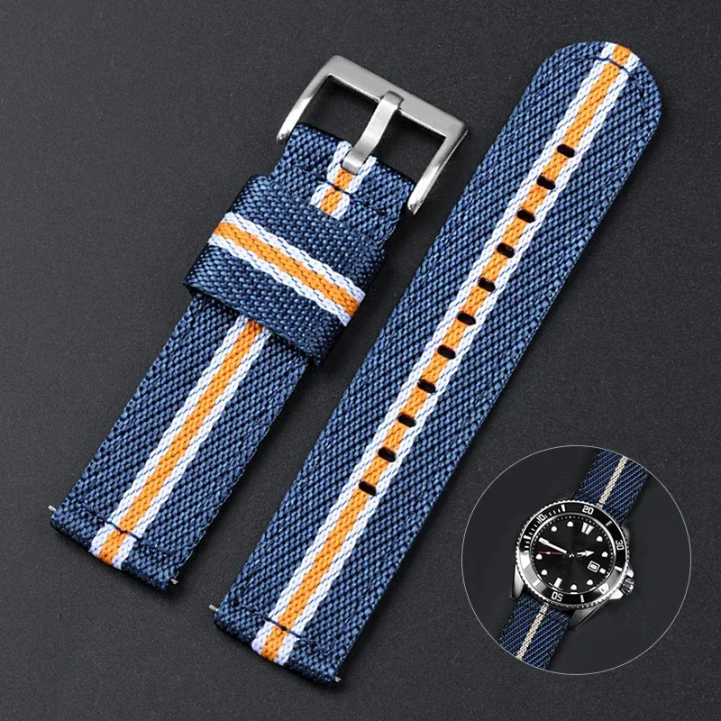 Suede Strap Watch - Quick Release Nylon Strap for Tudor