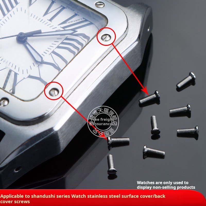 Cartier Watch Santos - Solid Stainless steel Screw For Cartier