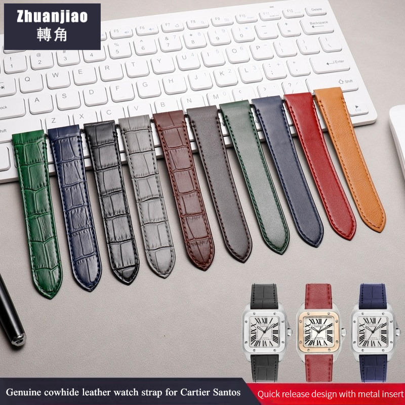 High Quality Cowhide Leather W - đánh giá và giá Cartier Watch Santos