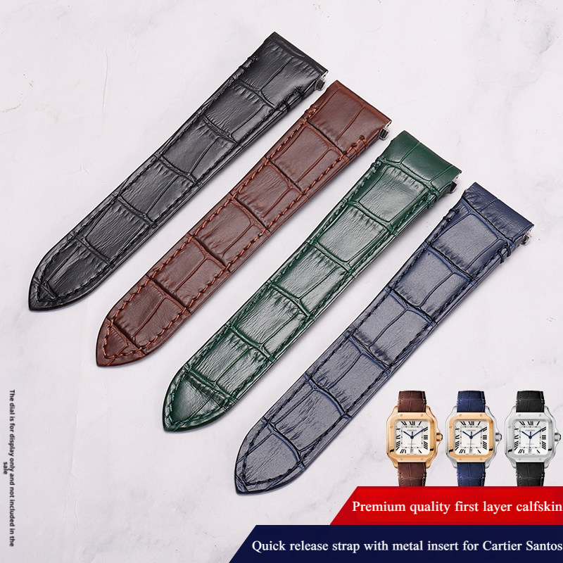 High Quality Cowhide Leather W - đánh giá và giá Cartier Watch Santos
