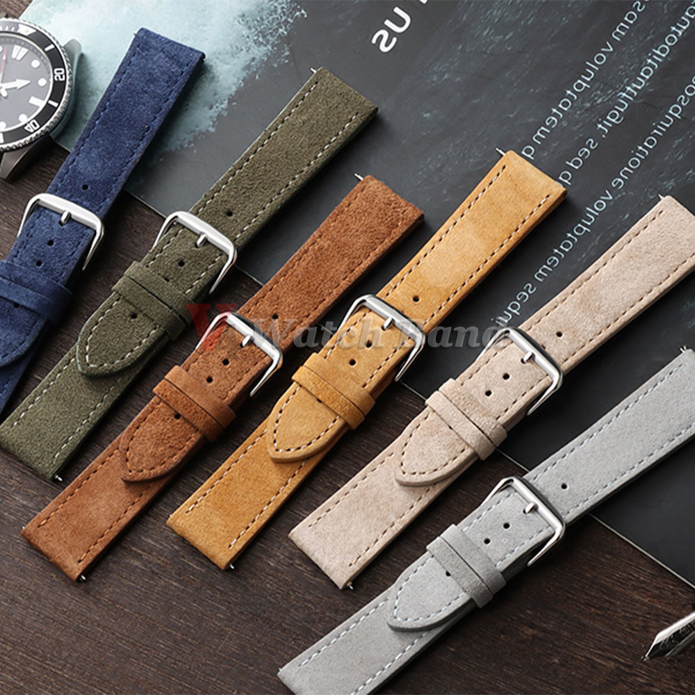 Suede Leather Watch Strap 18mm - đánh giá và giá Suede Strap Watch