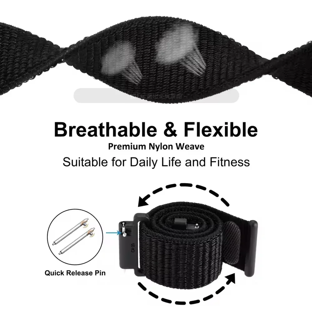 20 22mm Braided Band for Xiaom - đánh giá và giá Sport Loop Velcro