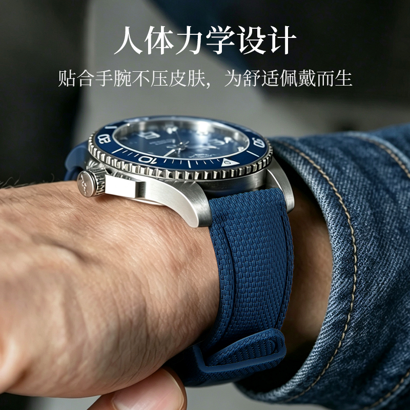Nylon‑Texture FKM Fluororubber - đánh giá và giá Audemars Piguet Watch Code 11.59