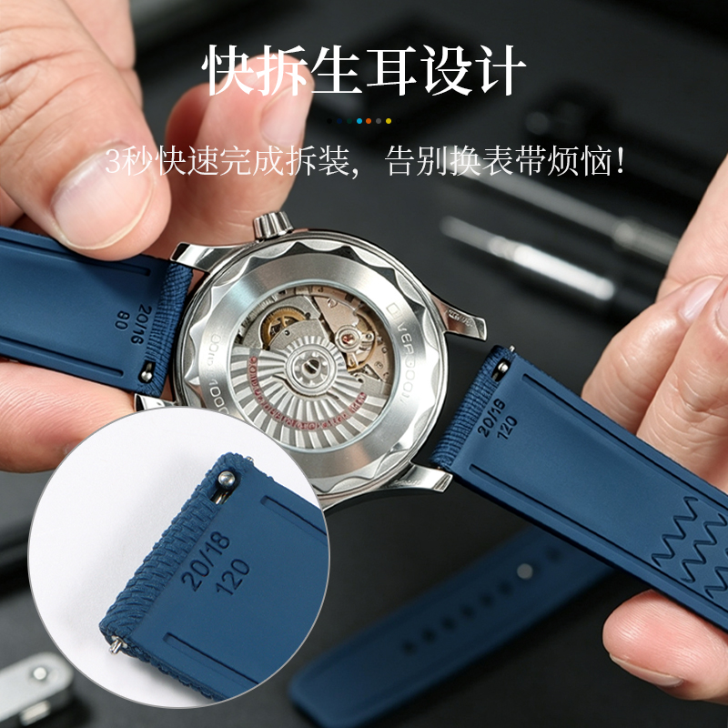 Nylon‑Texture FKM Fluororubber - đánh giá và giá Audemars Piguet Watch Code 11.59