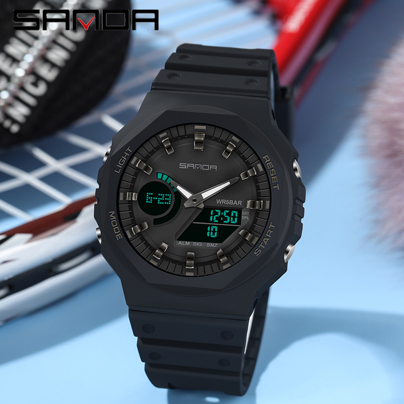 SANDA Top Luxury Men's Quartz  - đánh giá và giá Seiko Watch 5 Sports