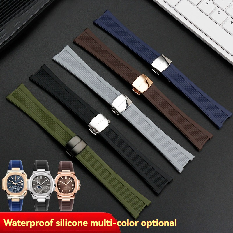 25*13mm Premium Rubber Concave - đánh giá và giá Patek Philippe Watch Nautilus