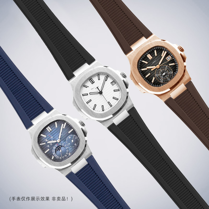 25*13mm Premium Rubber Concave - đánh giá và giá Patek Philippe Watch Nautilus