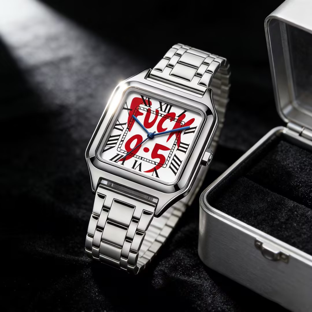 FUCK9.5 Stainless Steel Alloy  - đánh giá và giá Cartier Watch Santos