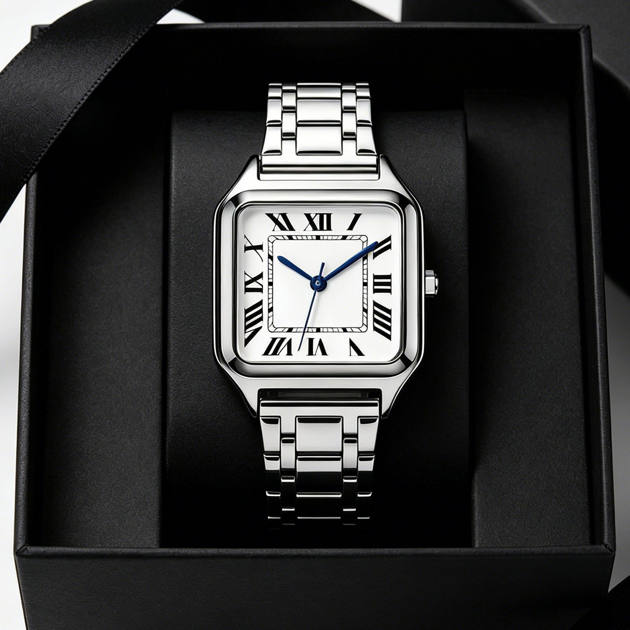 Ladies' Square Luxury Watch, A - đánh giá và giá Cartier Watch Santos