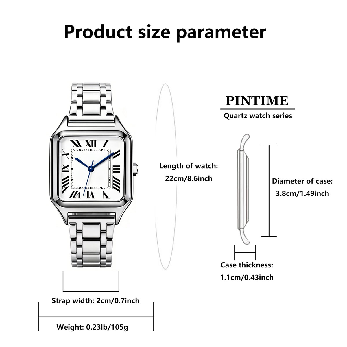 Ladies' Square Luxury Watch, A - đánh giá và giá Cartier Watch Santos