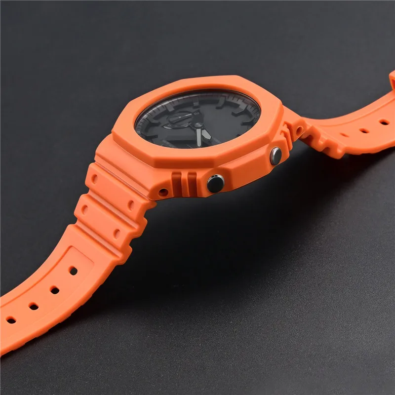 Rubber Watch Strap Case Bezel  - đánh giá và giá Casio Watch G-Shock Ga-2100