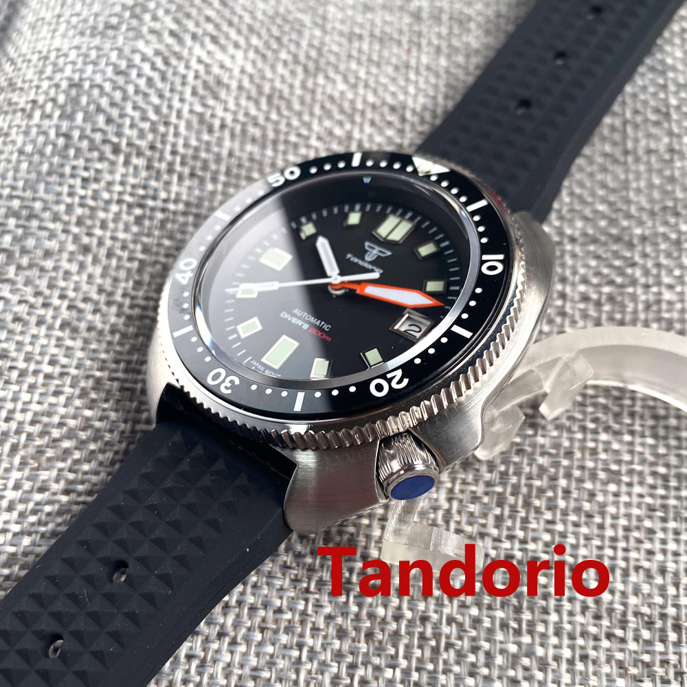 Tandorio 44mm Japan NH35/PT500 - đánh giá và giá Rubber Strap Diver