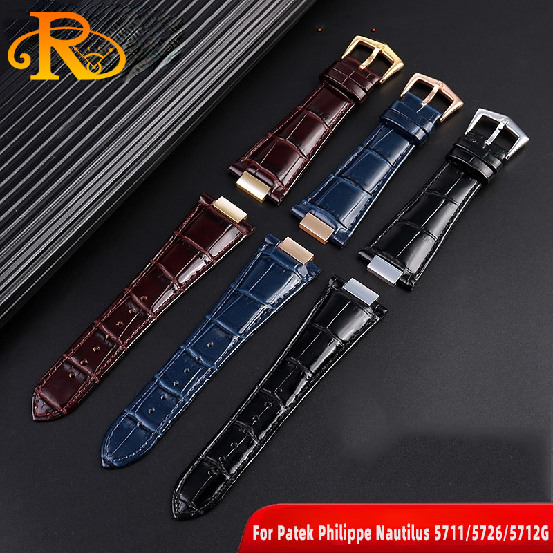 25X13mm notch Genuine Leather  - đánh giá và giá Patek Philippe Watch Nautilus